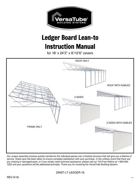 18 long lag ledger to sheet metal|Ledger Board Lean to Instruction Manual .